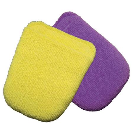 HOUSE Polish Applicator Microfiber Pad, Purple & Yellow, 2PK HO3080472